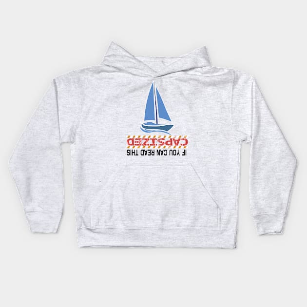 Funny Sailing Kids Hoodie by Shiva121